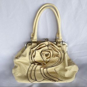 ✨White Shoulder Bag Purse Flower Design